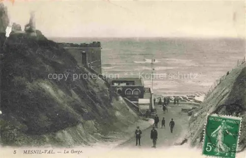 AK / Ansichtskarte Mesnil-Val Criel-sur-Mer 76 Seine-Maritime La Gorge