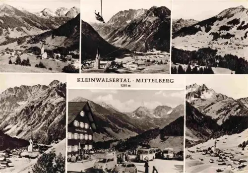 AK / Ansichtskarte Postauto Postbus Omnibus Sessellift Kleinwassertal Mittelberg