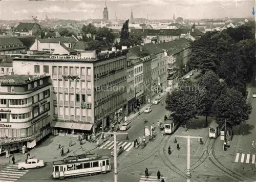 AK / Ansichtskarte STRAssENBAHN Tramway-- Krefeld Ostwall