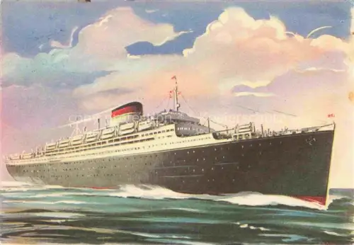 AK / Ansichtskarte Dampfer Oceanliner M/N Saturnia M/N Vulcania Italia