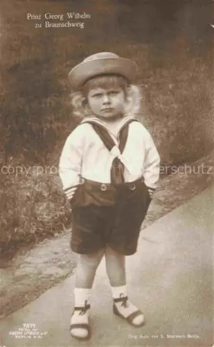 AK / Ansichtskarte Foto Gustav Liersch Berlin WK1 Prinz Georg Wilhelm Braunschweig 