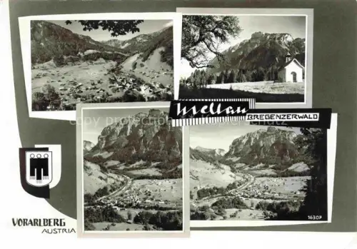 AK / Ansichtskarte Mellau Vorarlberg AT Panorama Bergkapelle Bregenzerwald Alpen