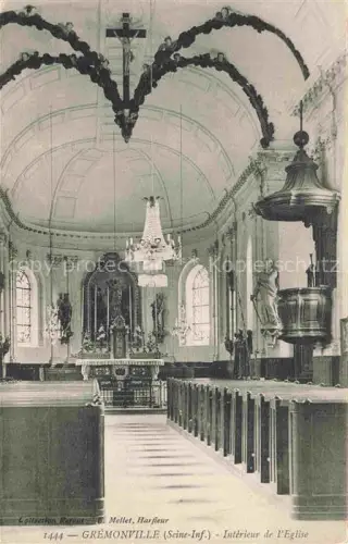 AK / Ansichtskarte Gremonville ROUEN 76 Seine-Maritime Interieur de l'Eglise