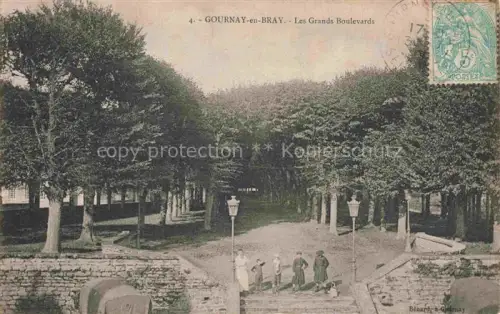 AK / Ansichtskarte Gournay-en-Bray 76 Seine-Maritime Les Grands Boulevards