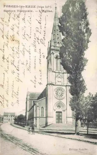 AK / Ansichtskarte Forges-les-Eaux Dieppe 76 Seine-Maritime Station Thermale L'Eglise