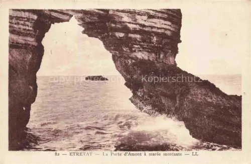 AK / Ansichtskarte ETRETAT LE HAVRE 76 Seine-Maritime La Porte d'Amont a maree montante