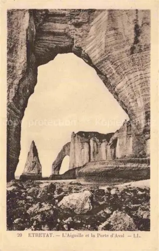 AK / Ansichtskarte ETRETAT LE HAVRE 76 Seine-Maritime Aiguille et la Porte d'Aval