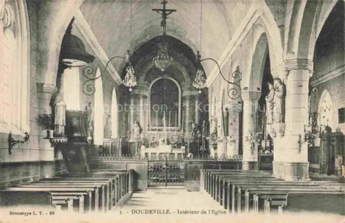 AK / Ansichtskarte Doudeville ROUEN 76 Seine-Maritime Interieur de l'Eglise