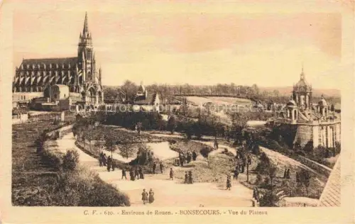 AK / Ansichtskarte Bonsecours Bon-Secours 76 Vue du Plateau