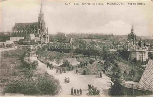 AK / Ansichtskarte Bonsecours Bon-Secours 76 Vue du Plateau