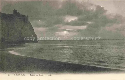 AK / Ansichtskarte ETRETAT LE HAVRE 76 Seine-Maritime Clair de Lune
