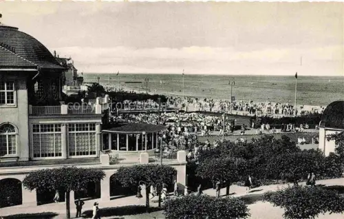 AK / Ansichtskarte TRAVEMueNDE Ostseebad Blick zum Casino Garten