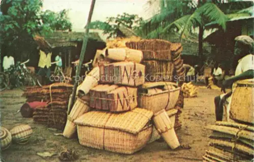 AK / Ansichtskarte Ikot Ekpene Nigeria Raffia Market