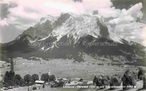 AK / Ansichtskarte Lermoos Tirol AT Ehrwald mit Zugspitzmassiv