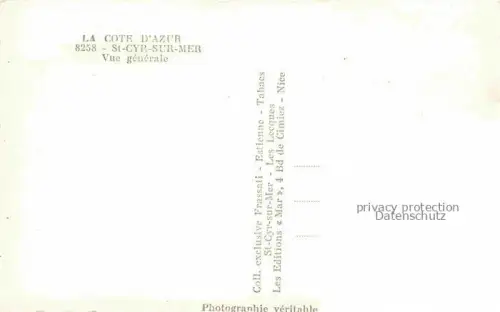 AK / Ansichtskarte ST-CYR-SUR-MER 83 Var Vue generale