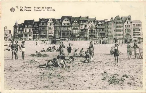 AK / Ansichtskarte LA PANNE  De Panne Belgie Plage et Digue