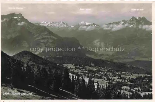 AK / Ansichtskarte Villars  Chesieres VD Panorama