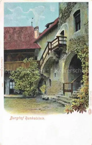 AK / Ansichtskarte Runkelstein Schloss Bozen Bolzano Suedtirol IT Burghof Runkelstein