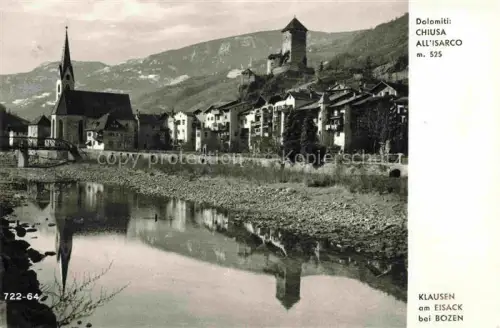 AK / Ansichtskarte Klausen  Eisacktal Suedtirol IT Panorama Kirche