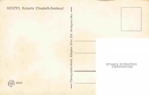AK / Ansichtskarte Meran MERANO IT Kaiserin Elisabeth Denkmal