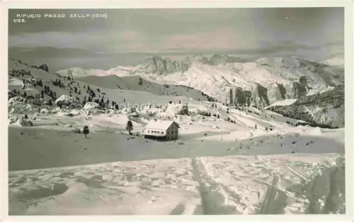 AK / Ansichtskarte Sellagruppe Gruppo di Sella Dolomiti Dolomiten IT Rifugio Passo Sella
