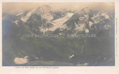 AK / Ansichtskarte Lodner Lodnerspitze 3219m Texelgruppe Dolomiti IT mit Hohe Weisse von der Roteckspitze gesehen