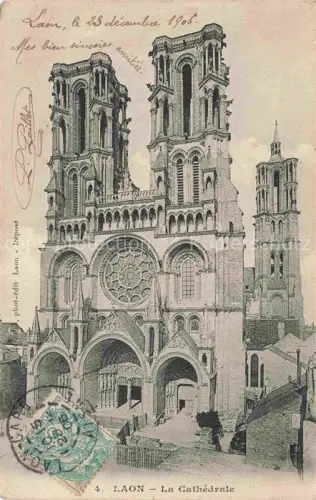 AK / Ansichtskarte LAON 02 Aisne La Cathedrale