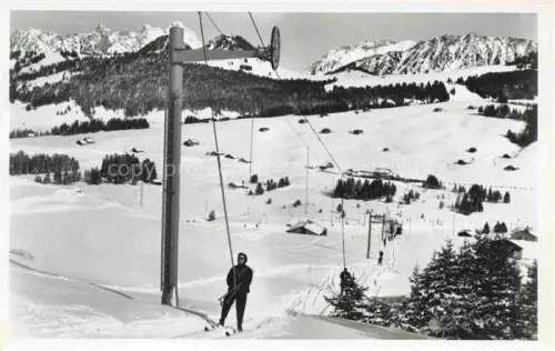 AK / Ansichtskarte Col des Mosses Chateau-d Oex VD Grand téléskis