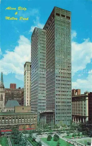 AK / Ansichtskarte Pittsburgh Pennsylvania USA Alcoa Building and Mellon Park