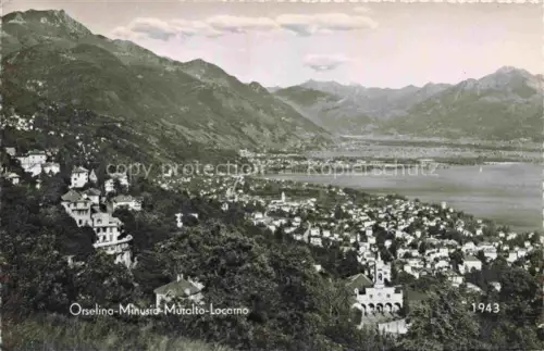 AK / Ansichtskarte Orselina Locarno TI Panorama Minusio Muralto Locarno