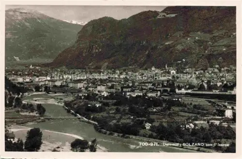 AK / Ansichtskarte BOLZANO Bozen Suedtirol IT Panorama con l'Isarco Dolomiti