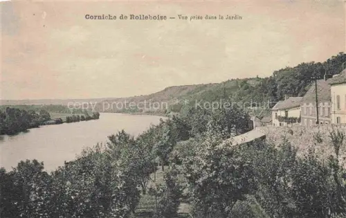 AK / Ansichtskarte Corniche de Rolleboise Mantes-la-Jolie 78 Yvelines Vue prise dans le Jardin