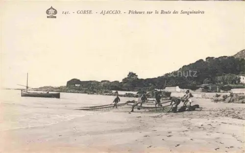 AK / Ansichtskarte AJACCIO 2A Corse-du-Sud Pêcheurs sur la Route des Sanguinaires