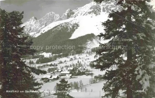 AK / Ansichtskarte Ramsau Dachstein Steiermark AT Winterpanorama Blick gegen Dachstein