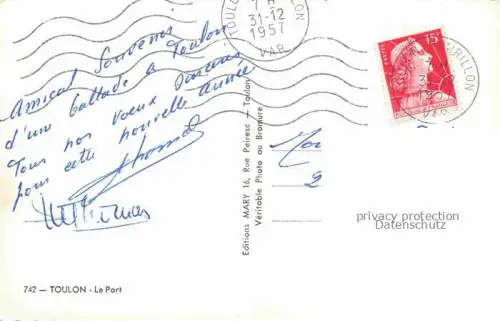 AK / Ansichtskarte TOULON -SUR-MER 83 Var Le port