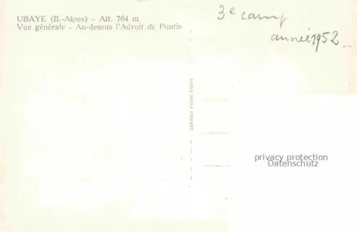 AK / Ansichtskarte Ubaye Valle de Pontis Barcelonnette 04 Alpes-de-Haute-Provence Vue générale au-dessus l'Adroit de Pontis