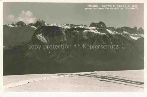AK / Ansichtskarte Corno di Renon 2261m BOLZANO Bozen Suedtirol IT Vista sulle Dolomiti