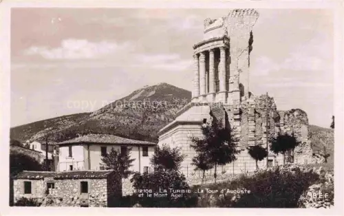 AK / Ansichtskarte La Turbie NICE 06 Alpes-Maritimes La Tour d'Auguste et Mont Agel