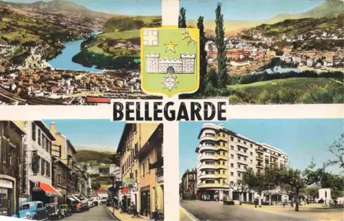 AK / Ansichtskarte Bellegarde-sur-Valserine Nantua 01 Ain Souvenir de la ville Vues panoramique et centre ville