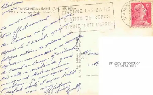 AK / Ansichtskarte Divonne-les-Bains GEX 01 Ain Vue générale aérienne