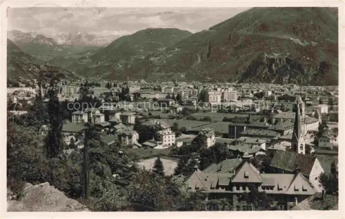 AK / Ansichtskarte Gries  Bozen BOLZANO Suedtirol IT Panorama verso il Catinaccio Rosengarten Dolomiten
