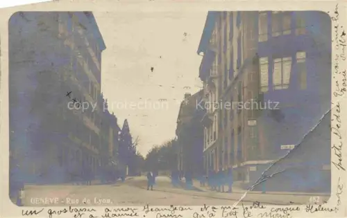 AK / Ansichtskarte GENEVE Genf GE Rue de Lyon