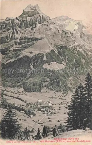 AK / Ansichtskarte Engelberg  OW Panorama Blick gegen Hahnen von der Arnialp aus