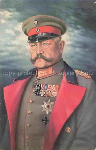 AK / Ansichtskarte HINDENBURG  Paul von Politik Portraet 