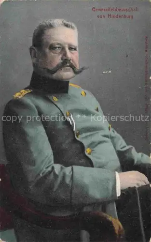 AK / Ansichtskarte Militaria Generaele Stab Deutschland Hindenburg 
