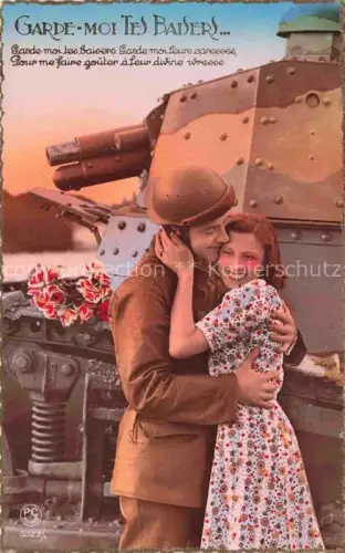 AK / Ansichtskarte Foto PC Paris Nr. 5322 Panzer Soldat 