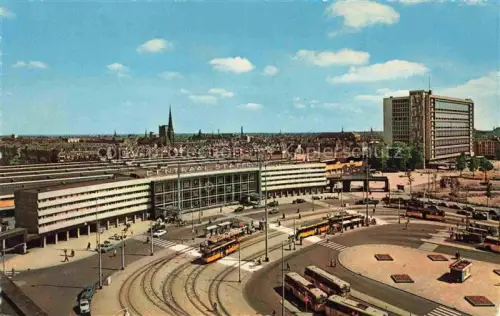 AK / Ansichtskarte STRAssENBAHN Tramway-- Rotterdam Zentralbahnhof 