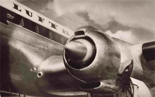 AK / Ansichtskarte FLUGZEUGE ZIVIL Lufthansa Lockheed Super G 