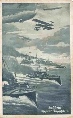 AK / Ansichtskarte Marine  Warships Deutsche Luftflotte Kriegsschiffe 
