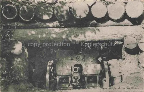 AK / Ansichtskarte Militaria Geschuetze Westen 